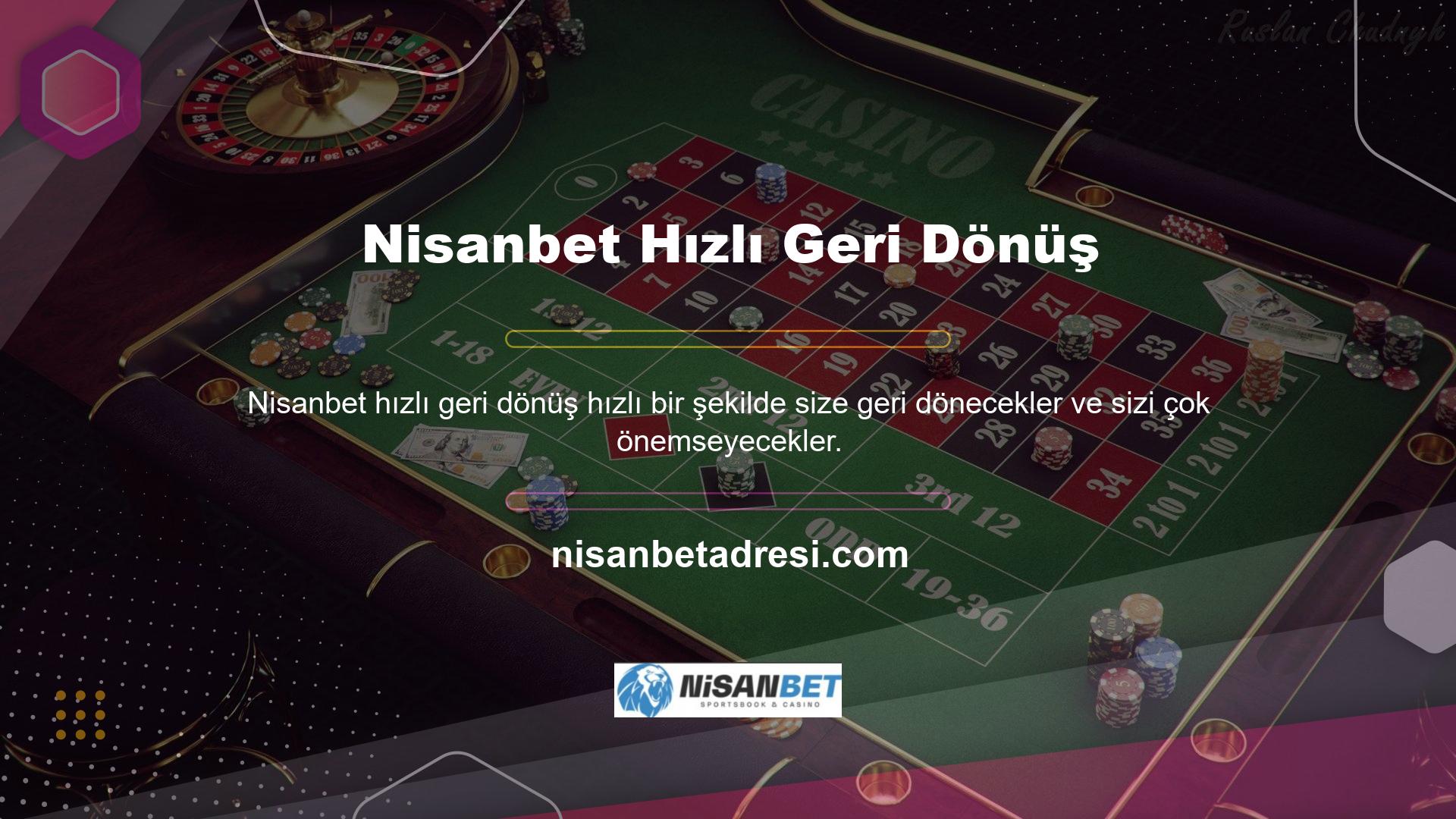 Bu, Nisanbet bahis alanlarından küçük bir gelişmedir